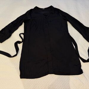 Express Classic Black V-Neck Top